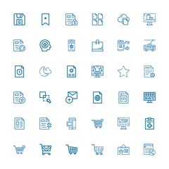 Editable 36 add icons for web and mobile
