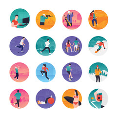Activity Flat Icons Pack 
