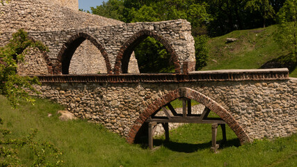  View of the historic castle and walls in Będzin. Ready for entry. © Bernadeta