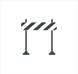 Barrier icon. vector illustration on white background