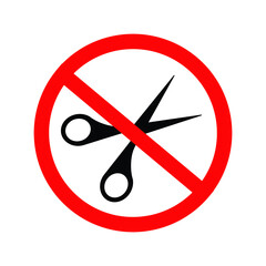 No scissors sign