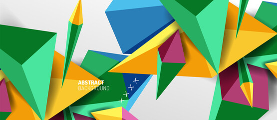 Trendy simple triangle abstract background, dynamic motion concept. Vector Illustration For Wallpaper, Banner, Background, Card, Book Illustration, landing page