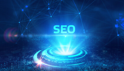 Fototapeta na wymiar Business, Technology, Internet and network concept. SEO Search engine optimization marketing ranking.