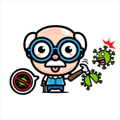 Grandfather vector design against viruses