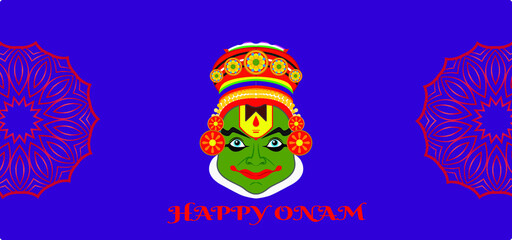 Happy Onam Vector Background