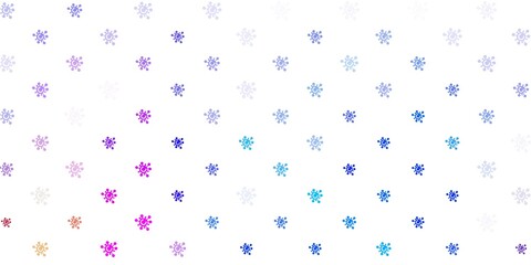 Light Multicolor vector pattern with coronavirus elements.