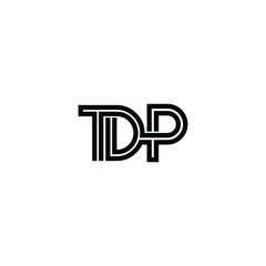 tdp letter original monogram logo design