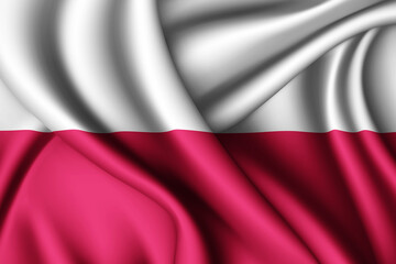 waving flag of Poland