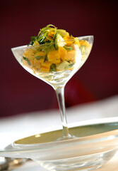Mango entre salad