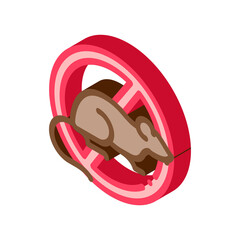 Sign Against Rat Icon Vector. sign Against Rat sign. color isolated symbol illustration