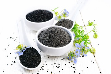 Flour kalingi in bowl on white board