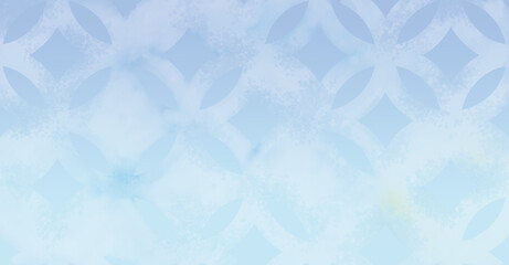 白抜きの七宝模様