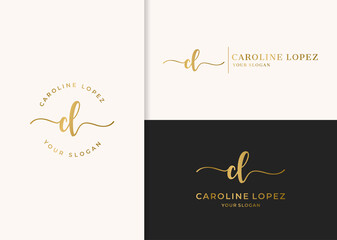 beautiful feminine logo design vector. fashion logo concept. modern design.
