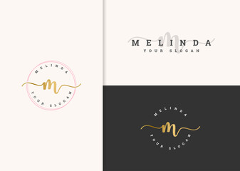 beautiful feminine logo design vector. fashion logo concept. modern design.