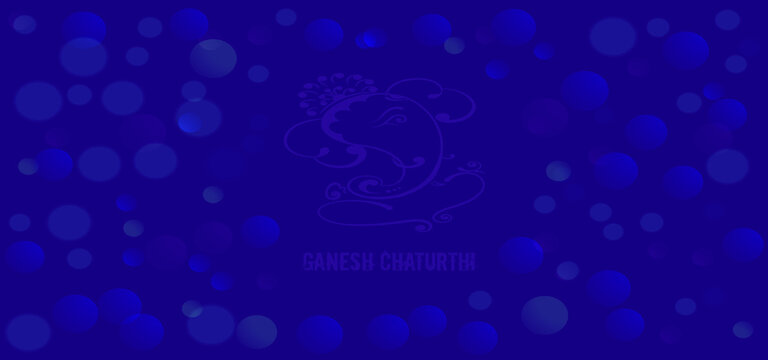 Ganesh Chaturthi Colorful Abstract Vector Background