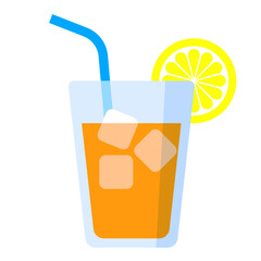 冷たいドリンクのイラスト