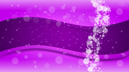 Fototapeta premium Christmas and New Year ultra violet snowflakes