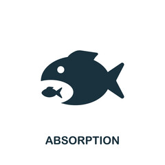 Absorption icon. Simple element from banking collection. Creative Absorption icon for web design, templates, infographics and more