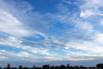 blue sky with cloud