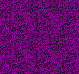 Seamless paisley geometrical pattern with pink background seamless pattern with pink flowers