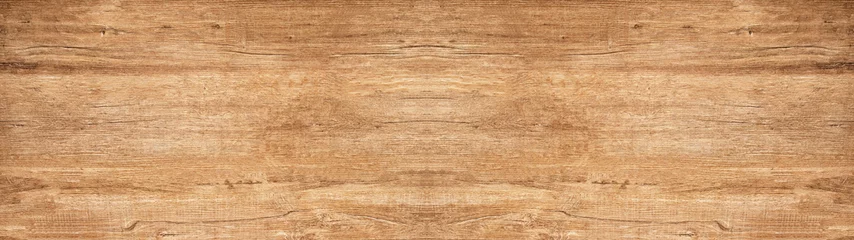 Foto op Plexiglas Hout oude bruine rustieke lichte heldere houten textuur - houten achtergrondpanoramabanner long