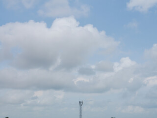 blue sky with beautiful natural white clouds