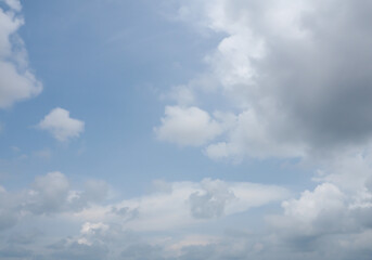 blue sky with beautiful natural white clouds