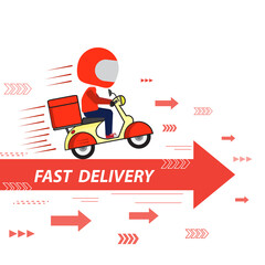 Express delivery with arrow