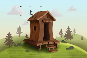 house in the forest