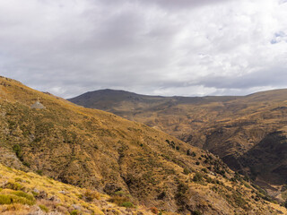 Naklejka premium walk through the Sierra Nevada mountains 