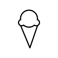 ice cream - food icon vector design template