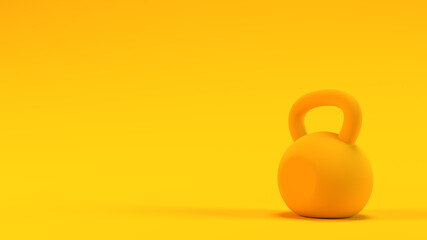 3D illustration weights for lifting in the gym or at home workout get strong and fit muscular body athletic lift weight enjoy sport recreation healthy training hard activity exercise daily  background