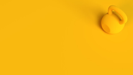 3D illustration weights for lifting in the gym or at home workout get strong and fit muscular body athletic lift weight enjoy sport recreation healthy training hard activity exercise daily  background