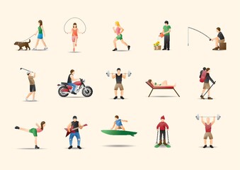 Collection of people and activities