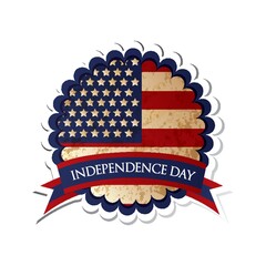 Independence day label