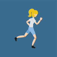 Fototapeta na wymiar Woman jogging