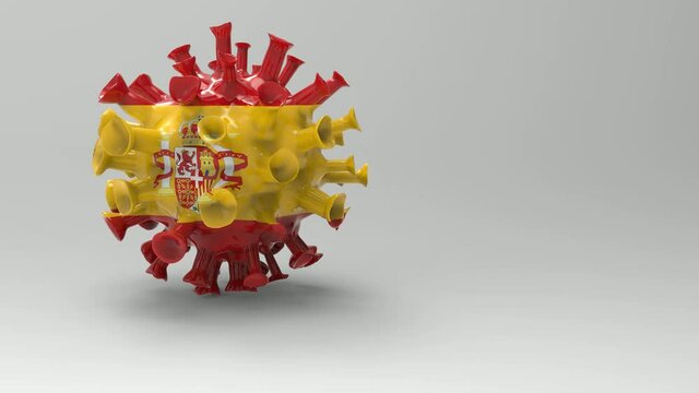 covid 19 coronavirus disease video animation spain