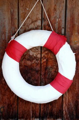 life boy in the swimming pool