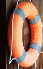 life boy in the swimming pool