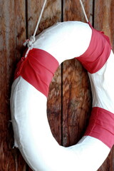 life boy in the swimming pool