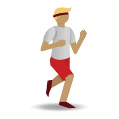 Boy running