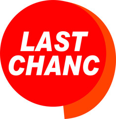 Red Vector Banner last chance