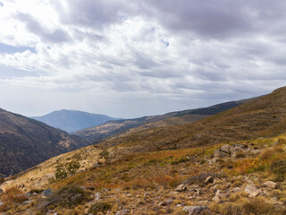 walk through the Sierra Nevada mountains
