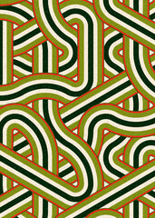 Colour Hexagon Tile Connection art background design illustration