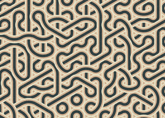 Colour Hexagon Tile Connection art background design illustration