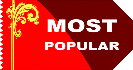 Red Vector Banner most popular © pintu