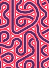 Colour Hexagon Tile Connection art background design illustration