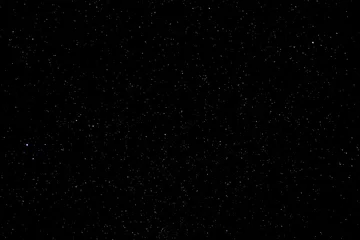 Poster Sterren en melkweg kosmische ruimte hemel nacht universum zwarte sterrenhemel achtergrond van glanzend starfield © Iuliia Sokolovska