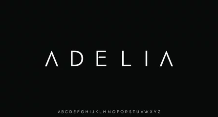 Fotobehang adelia, luxury modern font alphabetical vector set  © ZeaLab