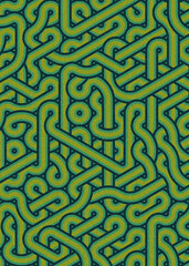 Fototapeta premium Colour Hexagon Tile Connection art background design illustration